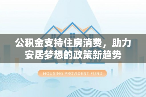 杂多公积金支持住房消费，助力安居梦想的政策新趋势