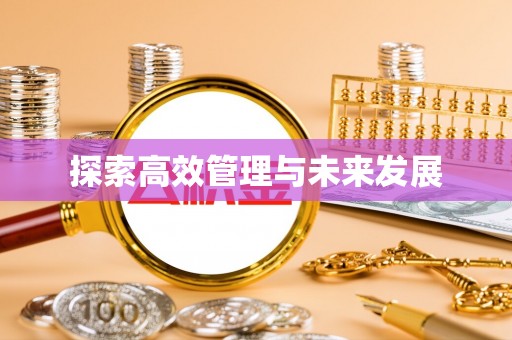 杂多探索高效管理与未来发展