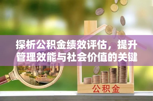 杂多探析公积金绩效评估，提升管理效能与社会价值的关键路径