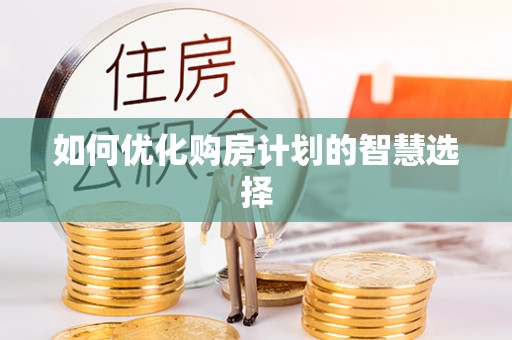 杂多如何优化购房计划的智慧选择
