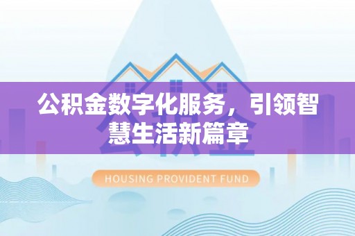 杂多公积金数字化服务，引领智慧生活新篇章