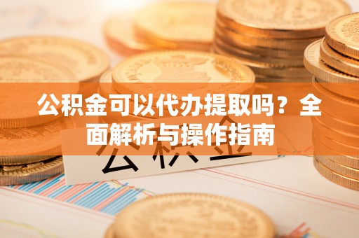 杂多公积金可以代办提取吗？全面解析与操作指南