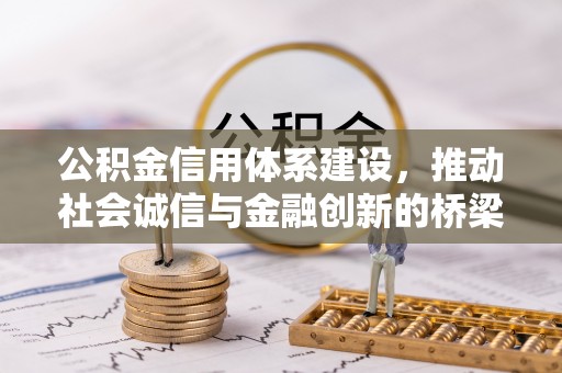杂多公积金信用体系建设，推动社会诚信与金融创新的桥梁