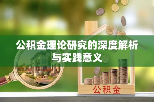 杂多公积金理论研究的深度解析与实践意义