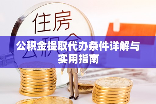 杂多公积金提取代办条件详解与实用指南