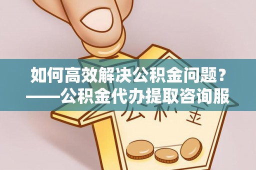 杂多如何高效解决公积金问题？——公积金代办提取咨询服务指南