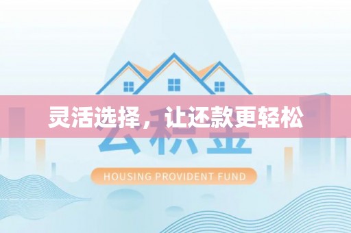 杂多灵活选择，让还款更轻松