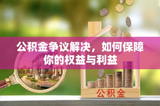 杂多公积金争议解决，如何保障你的权益与利益