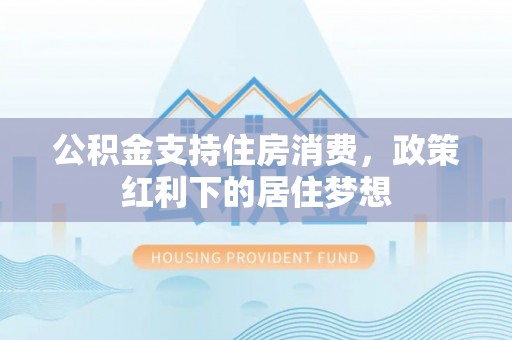 杂多公积金支持住房消费，政策红利下的居住梦想