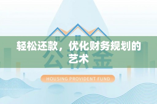 杂多轻松还款，优化财务规划的艺术