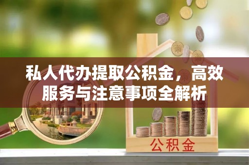 杂多私人代办提取公积金，高效服务与注意事项全解析
