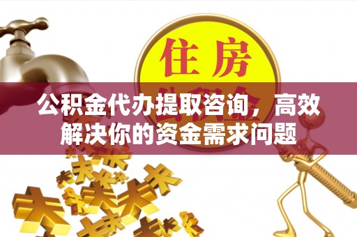 杂多公积金代办提取咨询，高效解决你的资金需求问题