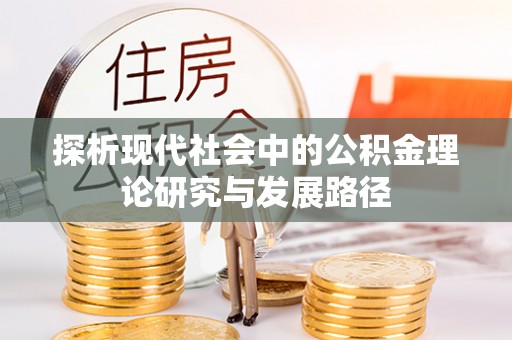 杂多探析现代社会中的公积金理论研究与发展路径