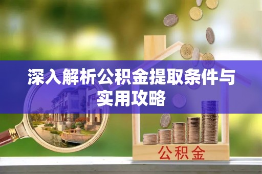 杂多深入解析公积金提取条件与实用攻略