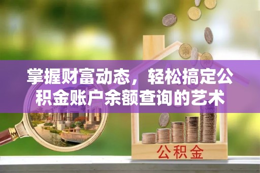 杂多掌握财富动态，轻松搞定公积金账户余额查询的艺术