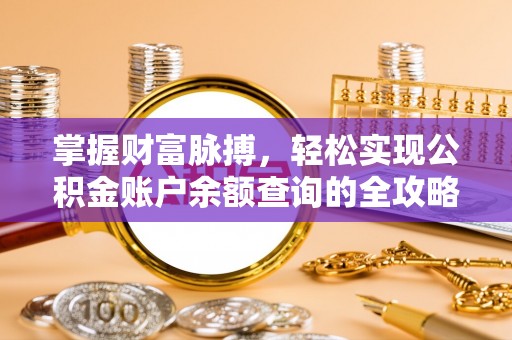 杂多掌握财富脉搏，轻松实现公积金账户余额查询的全攻略