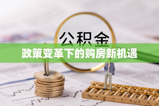杂多政策变革下的购房新机遇