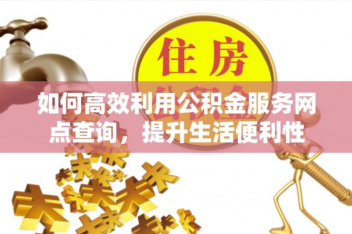 杂多如何高效利用公积金服务网点查询，提升生活便利性