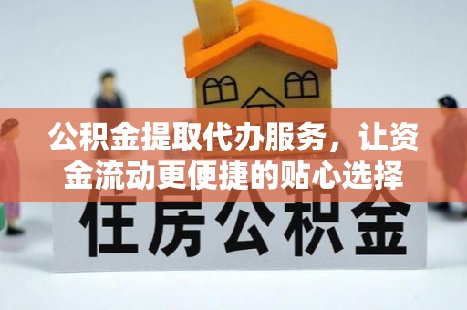 杂多公积金提取代办服务，让资金流动更便捷的贴心选择