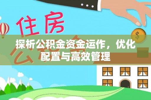 杂多探析公积金资金运作，优化配置与高效管理