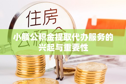 杂多小额公积金提取代办服务的兴起与重要性