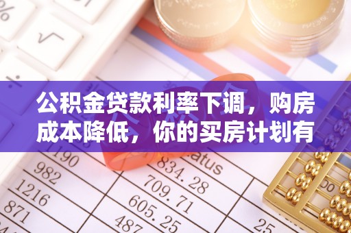 杂多公积金贷款利率下调，购房成本降低，你的买房计划有变吗？