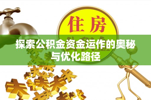 杂多探索公积金资金运作的奥秘与优化路径