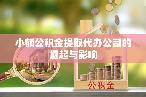 杂多小额公积金提取代办公司的崛起与影响