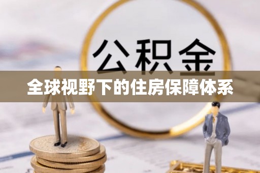 杂多全球视野下的住房保障体系