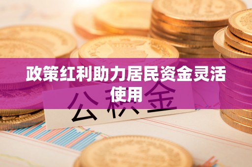 杂多政策红利助力居民资金灵活使用